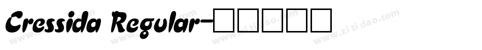 Cressida Regular字体转换